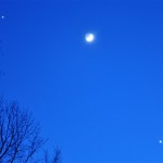 Jupiter Moon Venus earlier