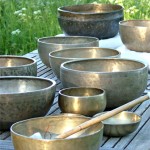 Singing bowls on table nr2